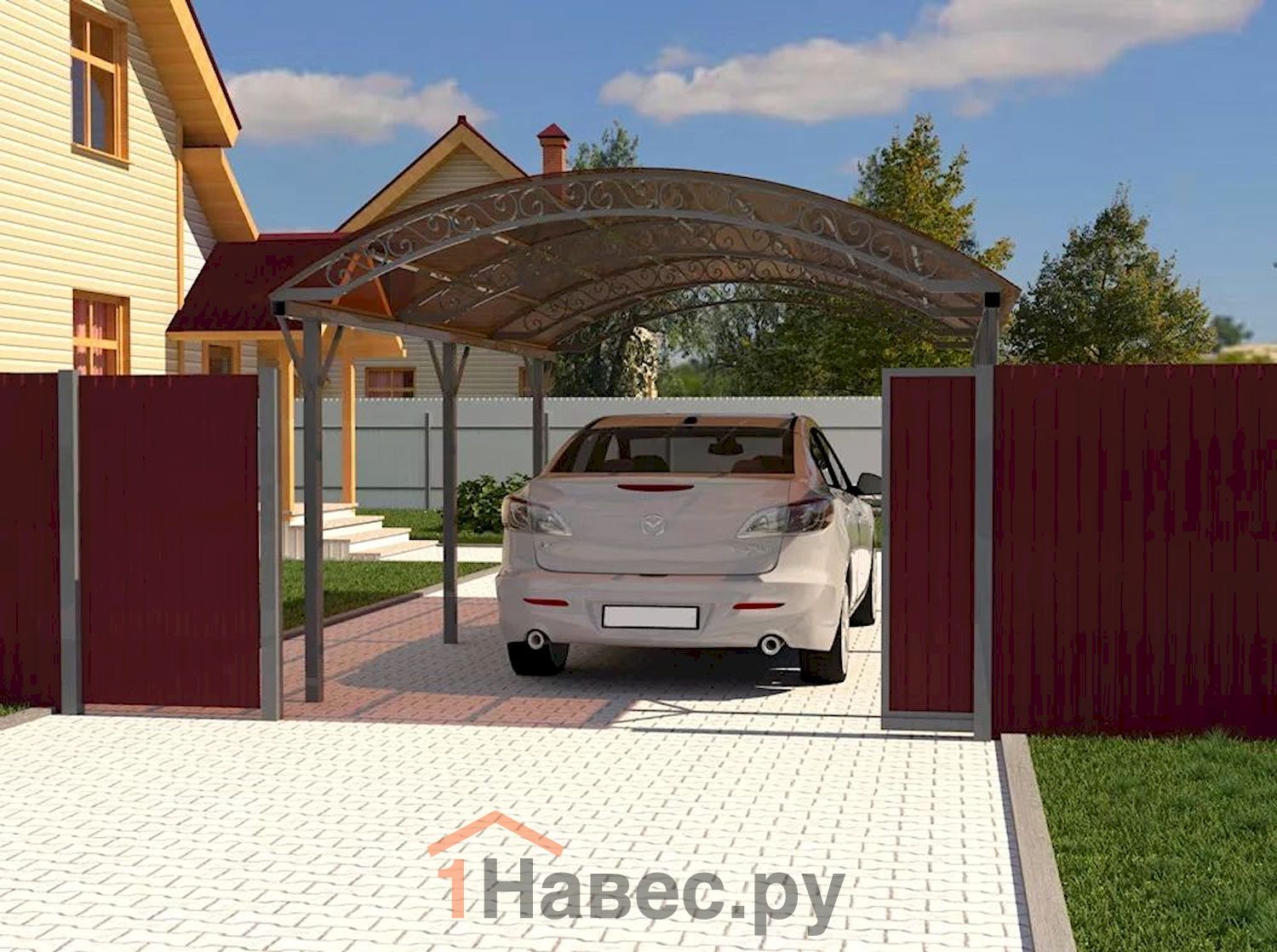 Навес из поликарбоната